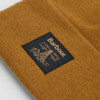 Bronze Brown Barbour Mens Harton Beanie Badge