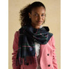 Navy/Pink Check Joules Womens Langtree Scarf