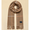 Brown Check Joules Womens Langtree Scarf