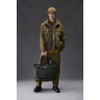 Sage/Classic Barbour Field Wax Tote Bag On Model