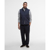 Dark Navy/Midnight Oak Barbour Mens City Chelsea Quilted Gilet On Model