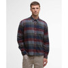 Navy Barbour Mens Copswell Relaxed Checked Shirt Front