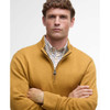 Copper Barbour Mens Kelson Half Zip Knitted Sweater Front