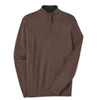 Chestnut R.M. Williams Mens Ernest 1/4 Zip Merino Knit Jumper