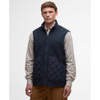 Navy Barbour Mens Lowich Fleece Gilet ON Model
