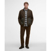 Olive Barbour Mens Lowich Fleece Jacket ON Model