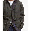 Brown Barbour Mens Bedale Check Wool Jacket Zipper