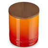 Volcanic Le Creuset Stoneware Signature Storage Jar 1.1L Top