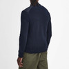 Navy Barbour Men's Newland Zip Through Knitted Jumper Back