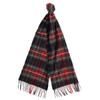 Black Stewart Barbour Unisex New Check Tartan Scarf