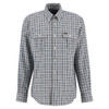 Navy Barbour Mens Panwell Thermo Weave Regular Checked Shirt