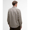 Olive Barbour Mens Panwell Thermo Weave Regular Checked Shirt Back