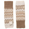 Neutral Joules Womens Kara Fairisle Fingerless Gloves