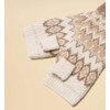 Neutral Joules Womens Kara Fairisle Fingerless Gloves Fingerless Detail