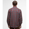 Fired Brick Barbour Mens Saldon Thermo Weave Regular Checked Shirt Back