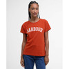 Orange Barbour Womens Northumberland Classic T-Shirt Front