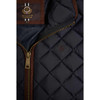 Ink Navy Holland Cooper Mens Country Quilted Gilet Detail