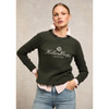 Racing Green Holland Cooper Womens Script Crew Sweat On Model