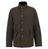 Dark Olive Barbour Mens Winter Shoveler Quilted Jacket