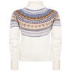 Natural Holland Cooper Womens Rebecca Roll Neck Fair Isle Knit Jumper 