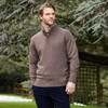 Cocoa Alan Paine Mens Ballyford Half Button Jumper Lifestyle
