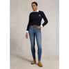 Aged Indigo Holland Cooper Womens Contour Skinny Jean On Model