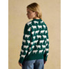 Green Joules Womens Fleece Navidad Christmas Jumper On Model Back