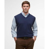 Navy Barbour Mens Kelson Knitted Vest Front