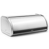 Matt Steel Brabantia Roll Top Bread Bin Side View