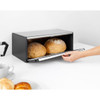 Matt Steel Brabantia Fall Front Bread Bin Open Lifestyle