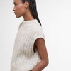 Oat Barbour Womens Anastasia Knitted Vest Side