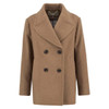 Camel/Hessian Tartan Barbour Womens Indie Military Wool Peacoat