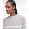 Oat Barbour Womens Irene Knitted Jumper Collar