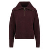 Black Cherry Barbour Womens Lavensdale Half Zip Knitted Jumper