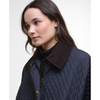 Dark Navy Barbour Womens Oakham Quilted Cape Collar