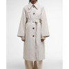 Mist/Hessian Tartan Barbour Womens Robyn Trench Showerproof Jacket Belt