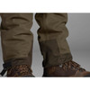 Pine Green Seeland Mens Climate Hybrid Waterproof Trousers Hem Detail
