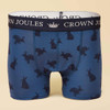 Navy  Joules Mens Crown Joules Boxers 2 Pack Single Pair
