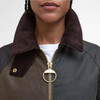 Beech/Ancient Tartan Barbour Womens Arlene Wax Jacket detail