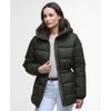 Olive/Classic Barbour Womens Begonia Puffer Jacket front