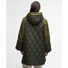 Olive/Dark Moss/Ancient Tartan Barbour Womens Elspeth Quilted Jacket back
