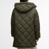 Olive/Ancient Tartan Barbour Womens Kailyn Puffer Jacket back