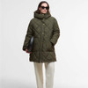 Olive/Ancient Tartan Barbour Womens Kailyn Puffer Jacket full