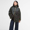 Fern/Ancient Tartan Barbour Womens Luella Wax Jacket front