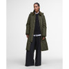 Olive/Ancient Tartan Barbour Womens Meredith Quilted Jacket full