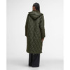 Olive/Ancient Tartan Barbour Womens Meredith Quilted Jacket back