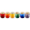 Le Creuset Stoneware Set of 6 Rainbow Mugs Detail