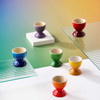 Le Creuset Stoneware Set of 6 Rainbow Egg Cups Lifestyle