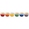 Le Creuset Stoneware Set of 6 Rainbow Mini Ramekins Angle View