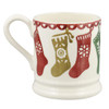Emma Bridgewater Christmas Stockings 1/2 Pint Mug front